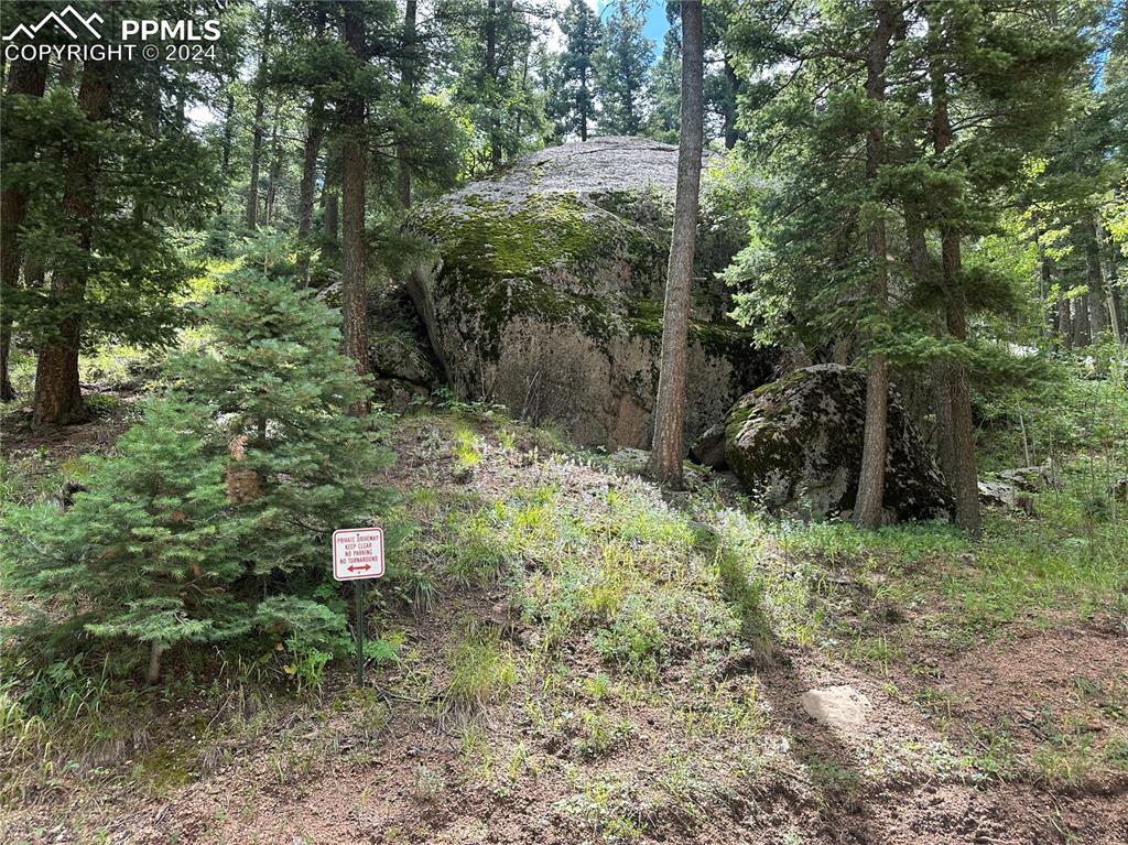 Image 7 of 21: Rock outcropping near entrance of lot