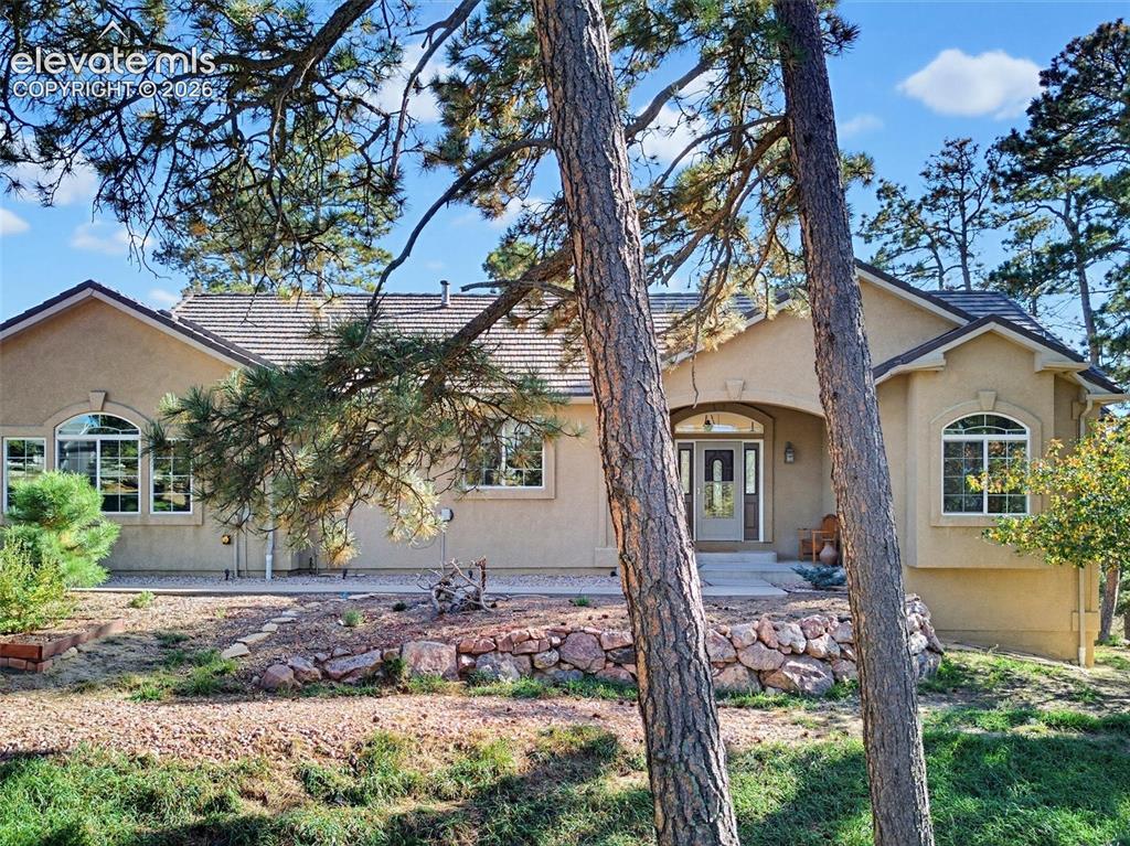 Image 1 of 48: Beautiful stucco ranch style home
