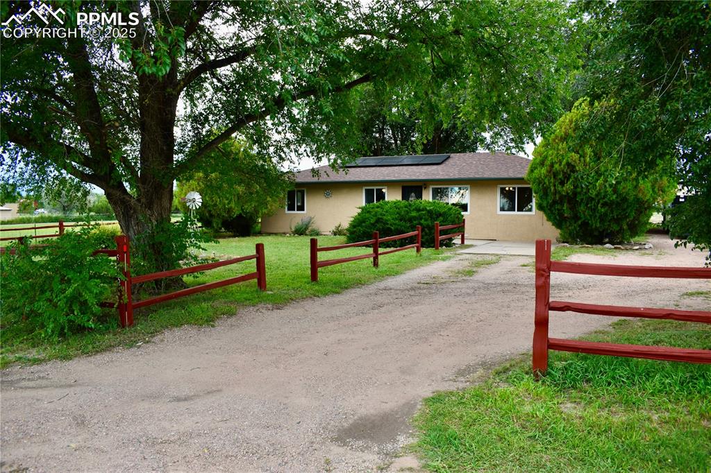 Caption: Front of Structure