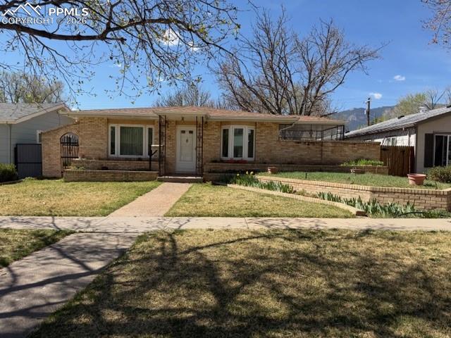 Caption: Front of Structure