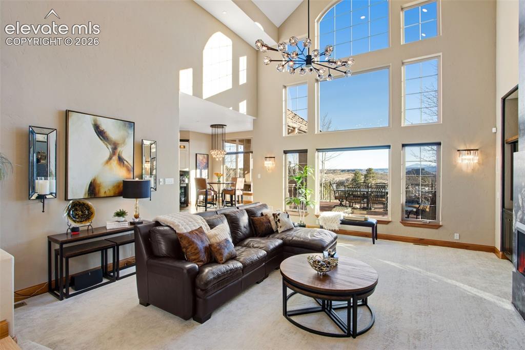 Image 18 of 50: Vaulted Ceilings and all new high end light fixtures throughout
