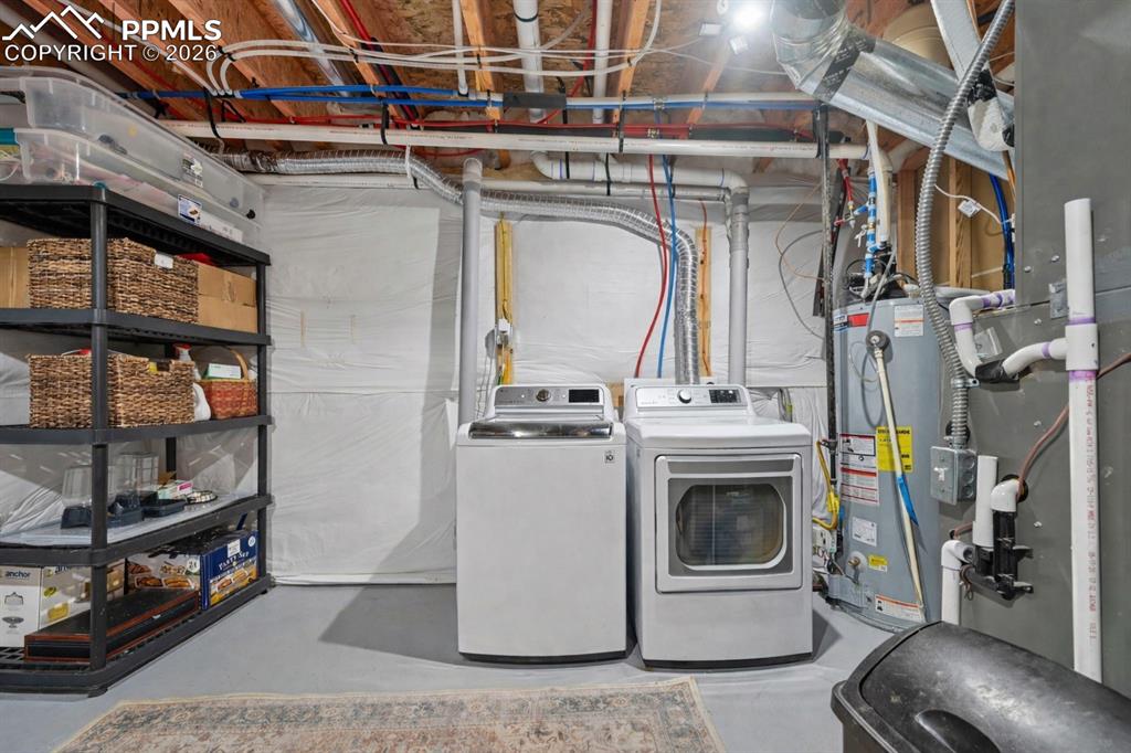 Image 31 of 41: basement laundry hookups