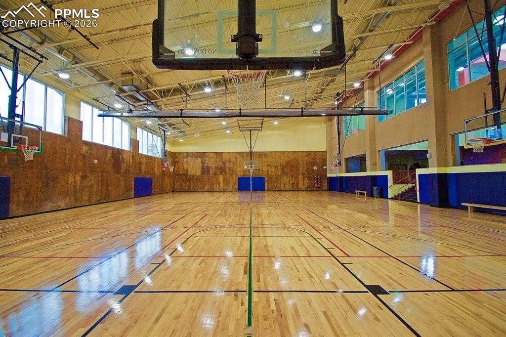 Image 39 of 41: Court in rec center for residents