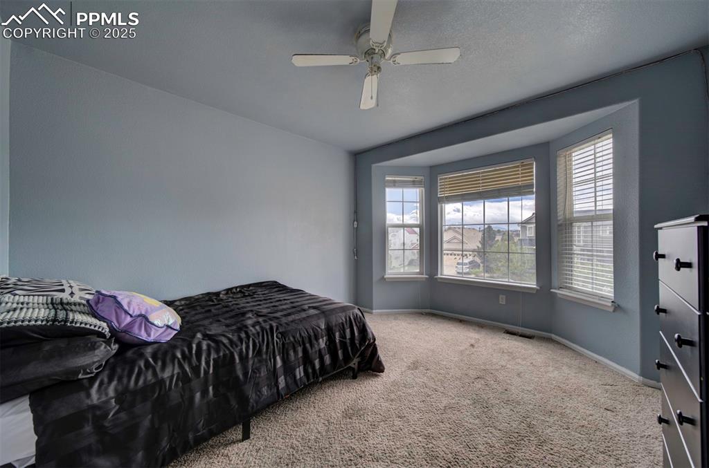 Image 39 of 43: Bedroom featuring multiple windows, carpet flooring, baseboards, and ceilin