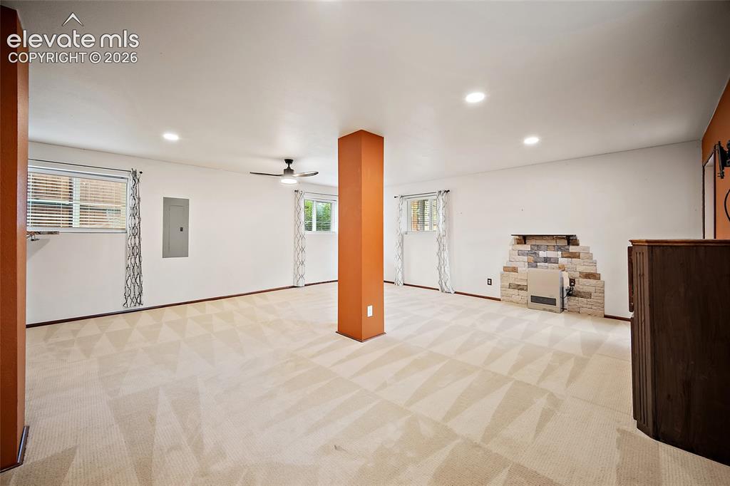 Image 37 of 49: Walkout basement living room