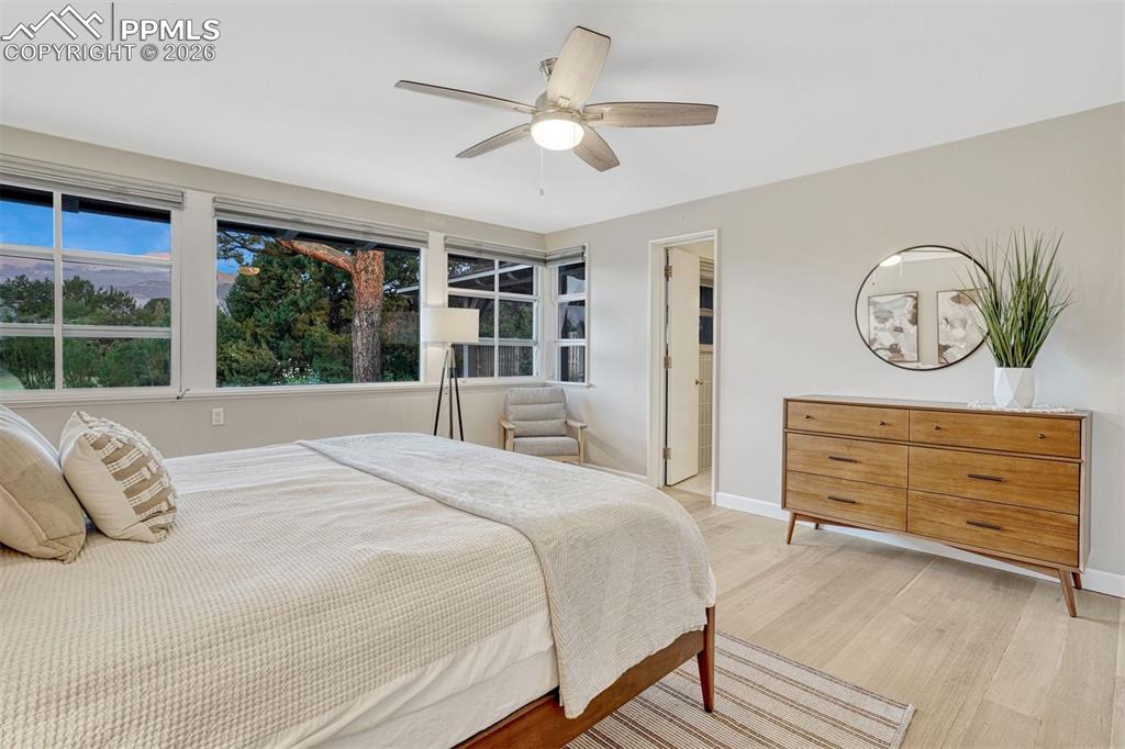 Image 12 of 46: Incredible views continue from primary bedroom.