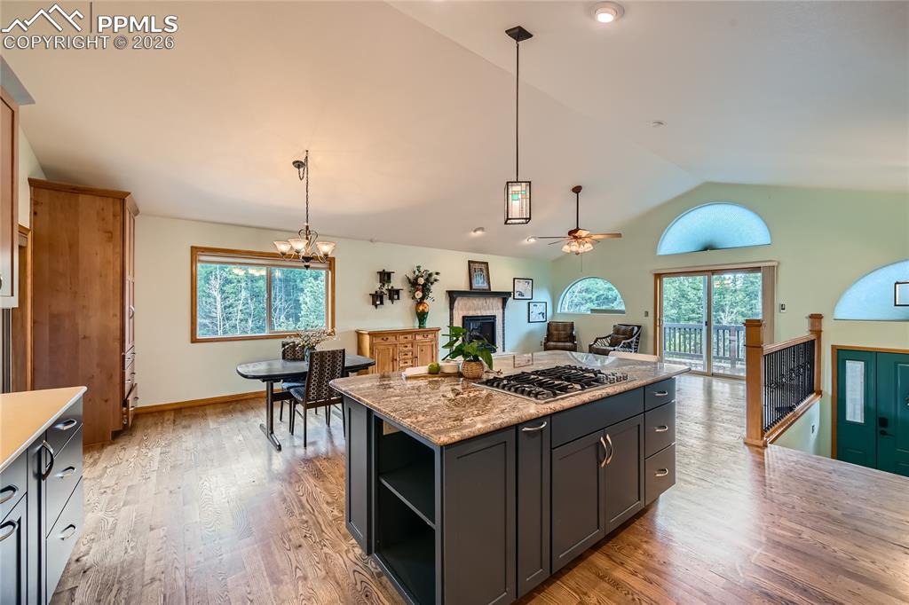 Image 5 of 37: Open concept kitchen with HUGE island