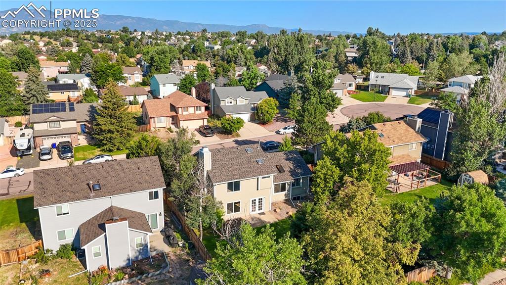Image 28 of 33: Aerial view of residential area
