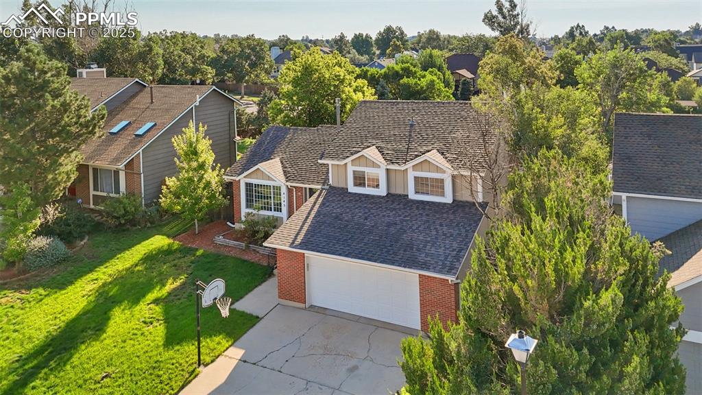 Image 33 of 33: Aerial perspective of suburban area