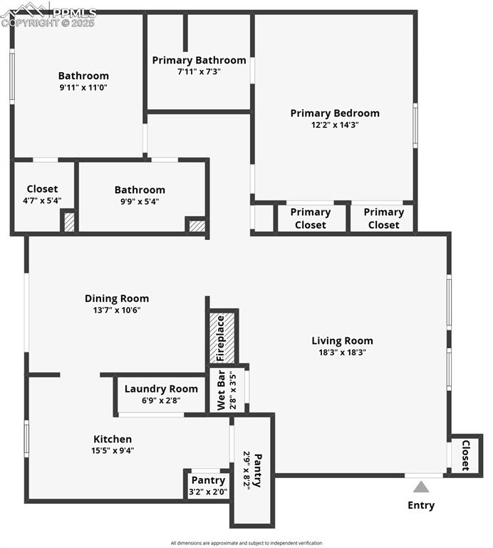 Image 24 of 37: View of floor plan / room layout