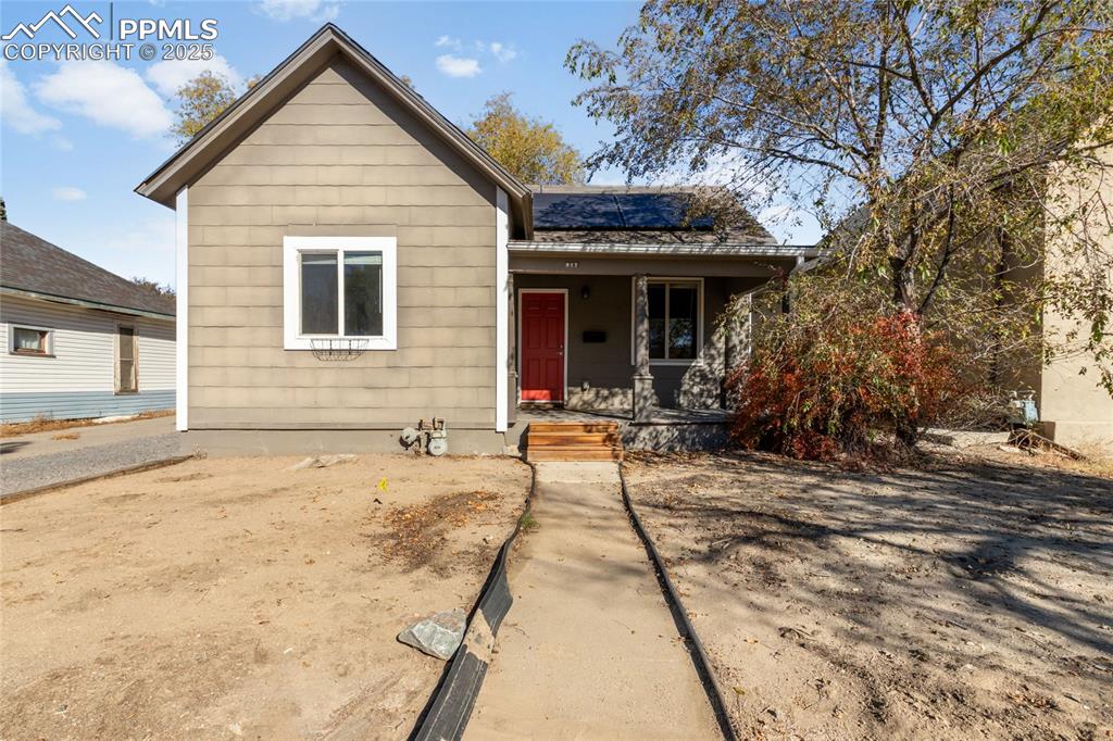 Caption: Front of Structure