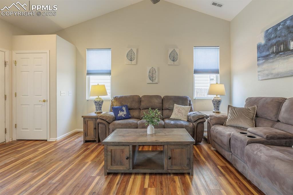 Image 6 of 36: Luxury vinyl plank flooring throughout the home 