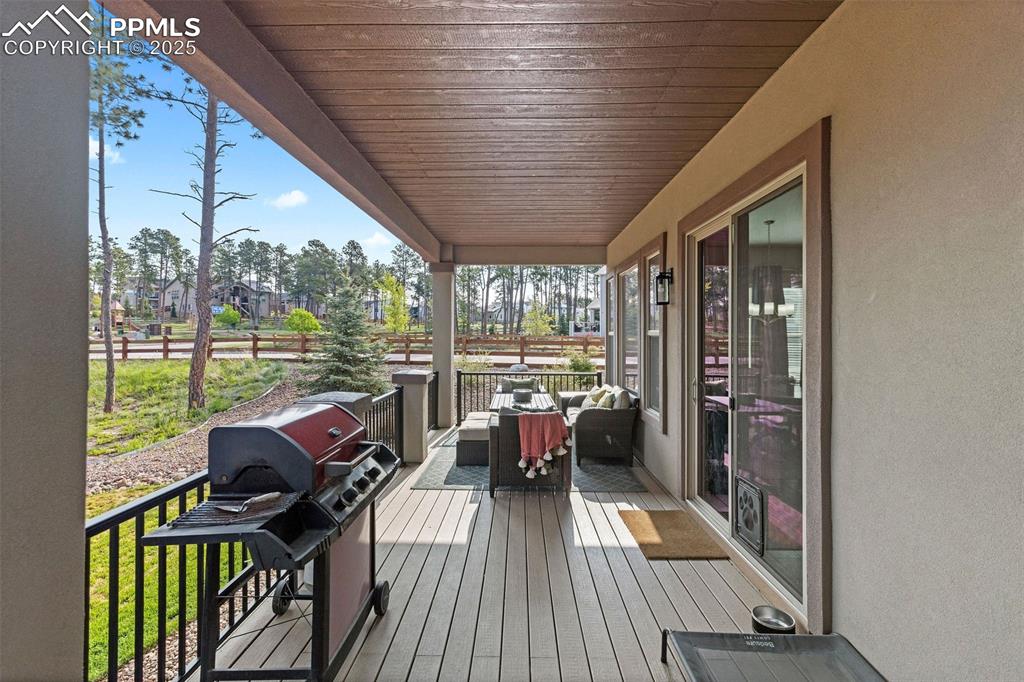 Image 39 of 40: Deck with grilling area