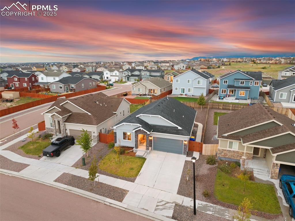 Image 4 of 41: Aerial perspective of suburban area