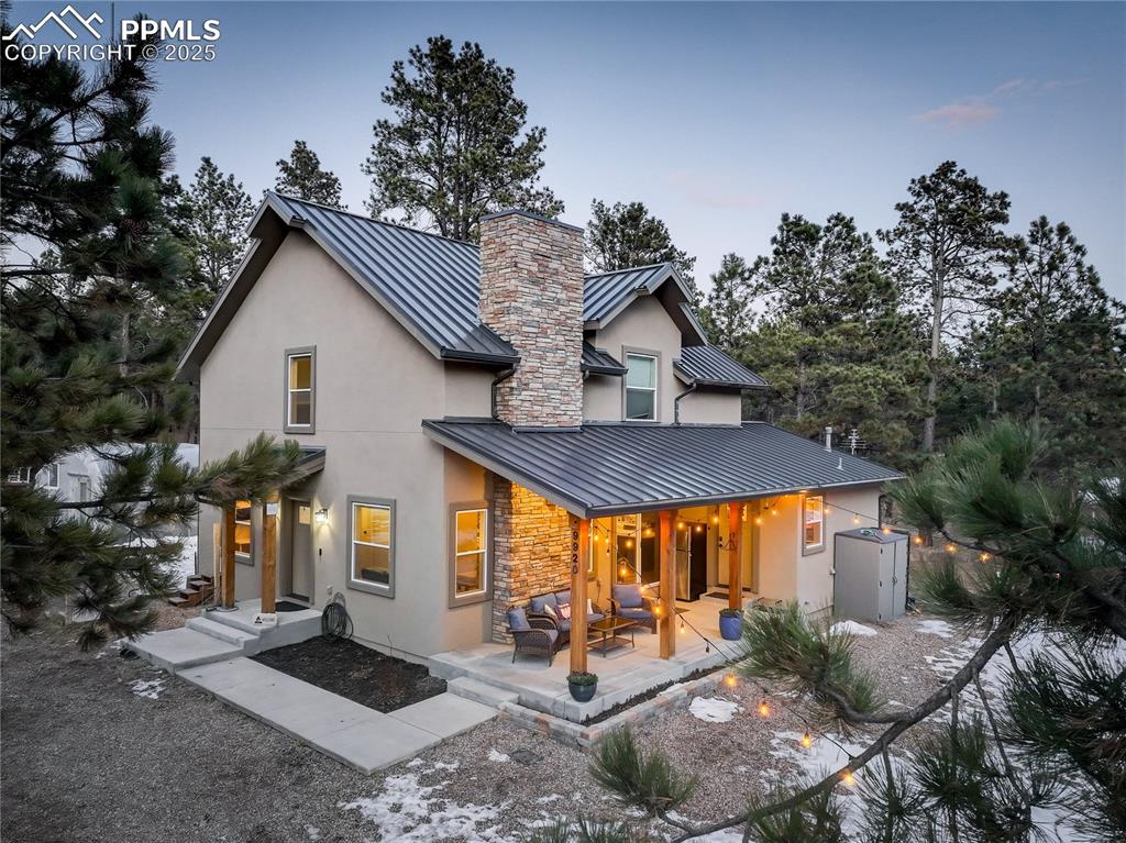 Caption: 8 acre retreat among the pines