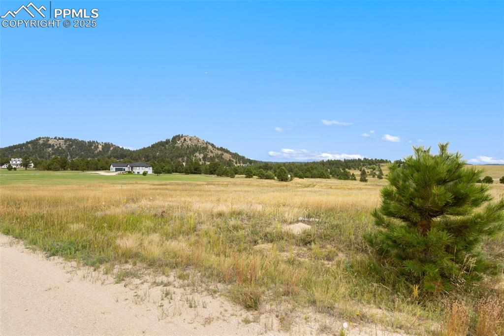 Image 10 of 23: NE view of the property illustrates proximity of another custom home