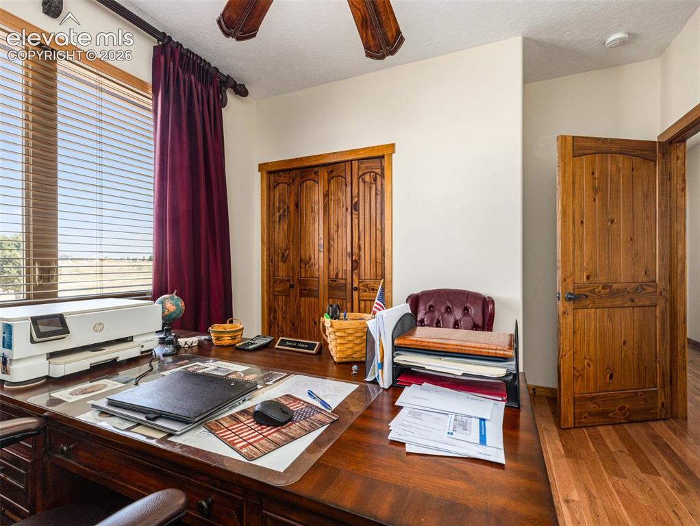 Image 24 of 44: Rich wood-finish flooring