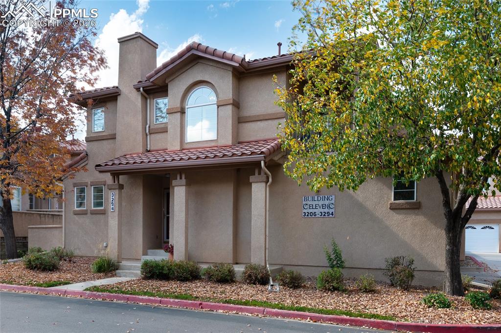 Caption: Front of Structure