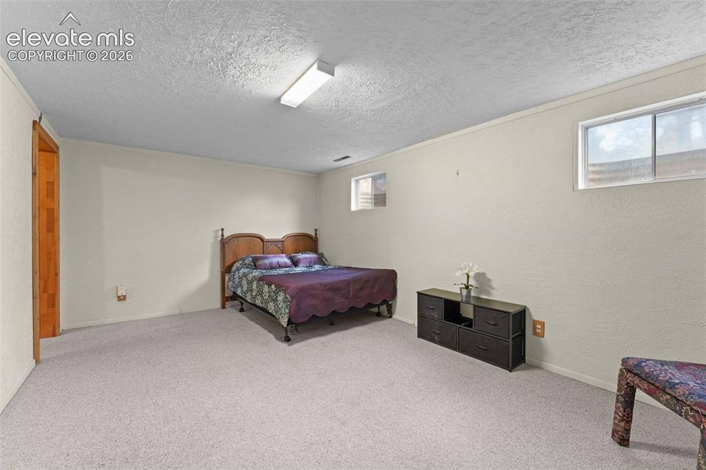 Image 32 of 50: Recessed window openings, light-toned carpeting, and a flush-mounted ceilin
