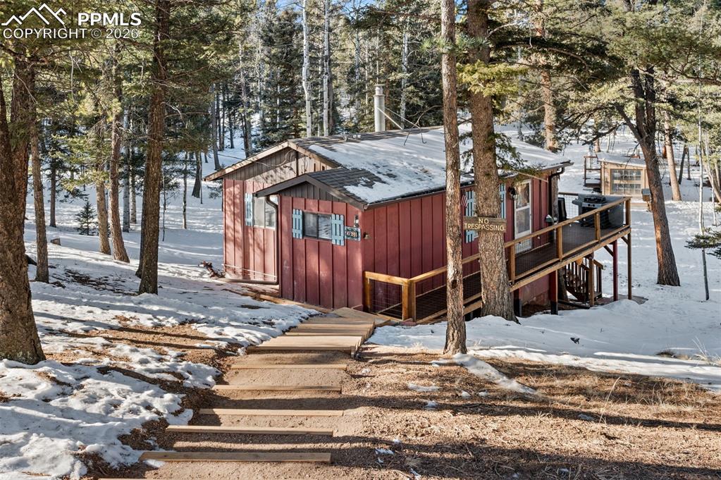 Caption: Front of Structure