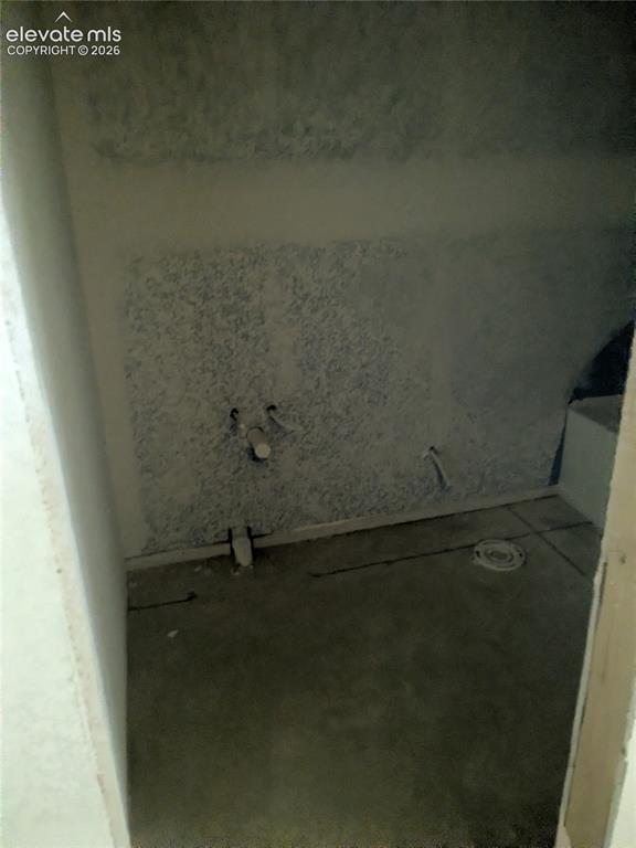 Image 41 of 45: Basement bathroom rough in