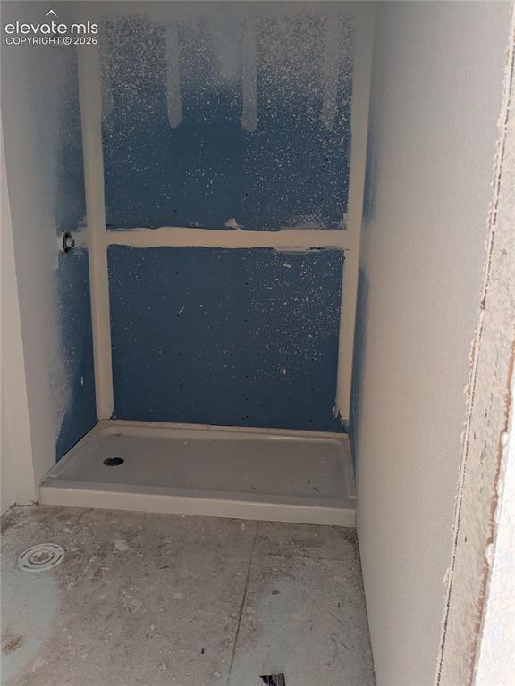 Image 9 of 45: Primary bathroom rough in