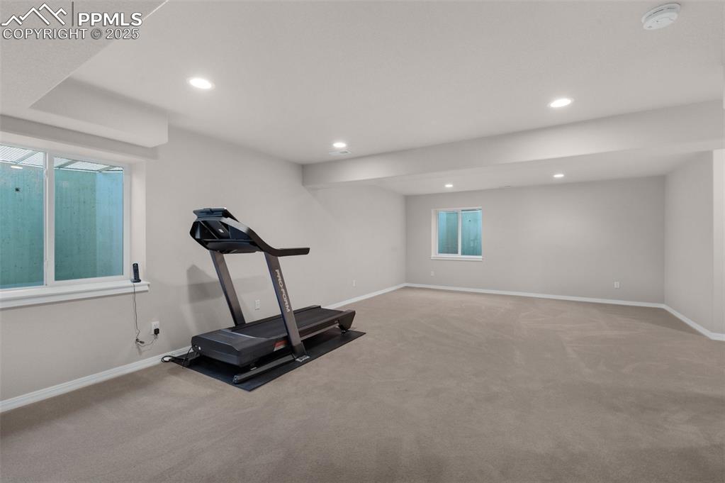 Image 33 of 50: Expansive Finished Basement