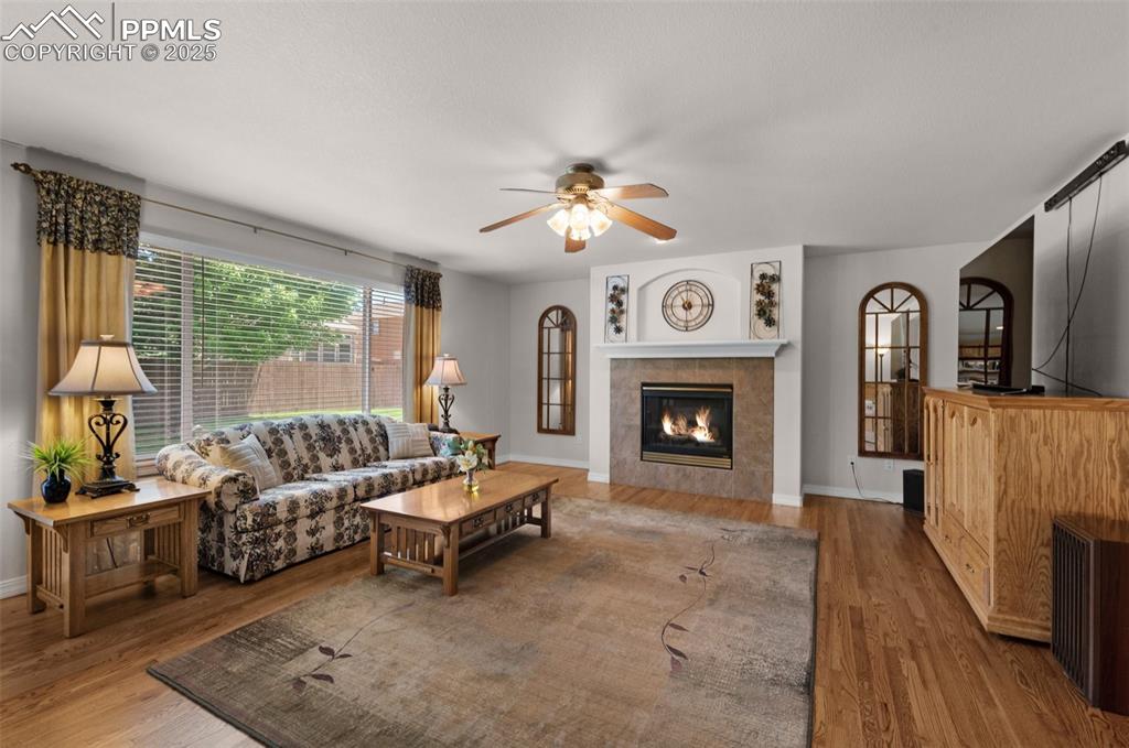 Image 9 of 50: Cozy Gas Fireplace