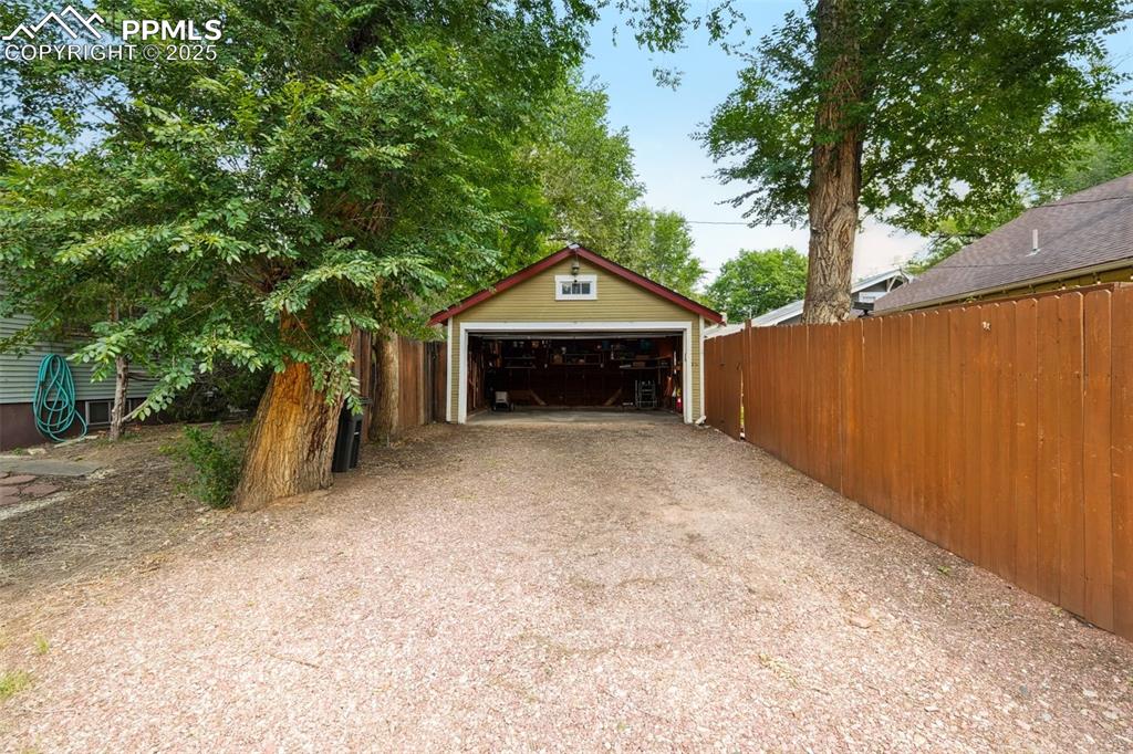 Image 45 of 49: View of detached garage