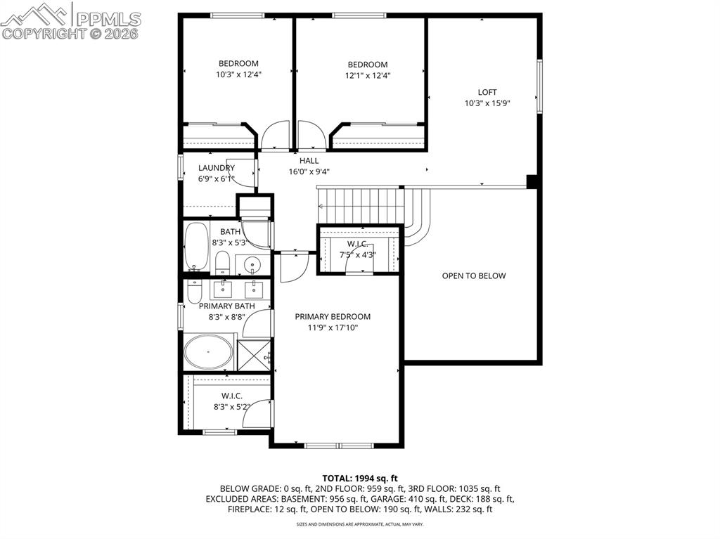 Image 11 of 37: View of floor plan / room layout