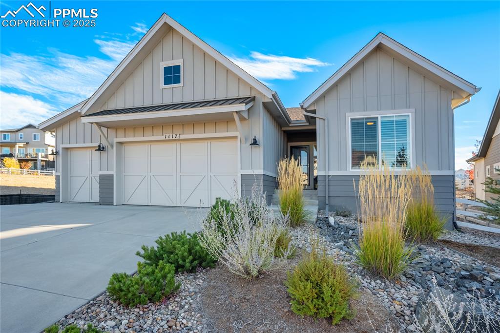Caption: Beautifully crafted by Vantage Homes in 2020, this timeless ranch combines clean architecture with w