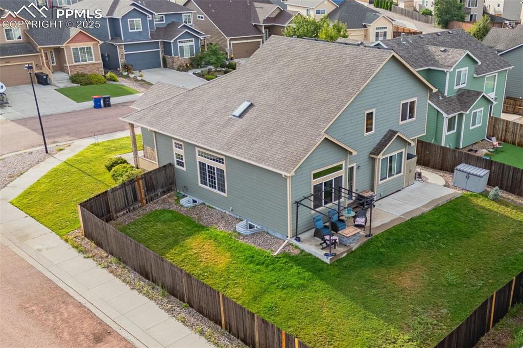 Image 8 of 36: Aerial perspective of suburban area