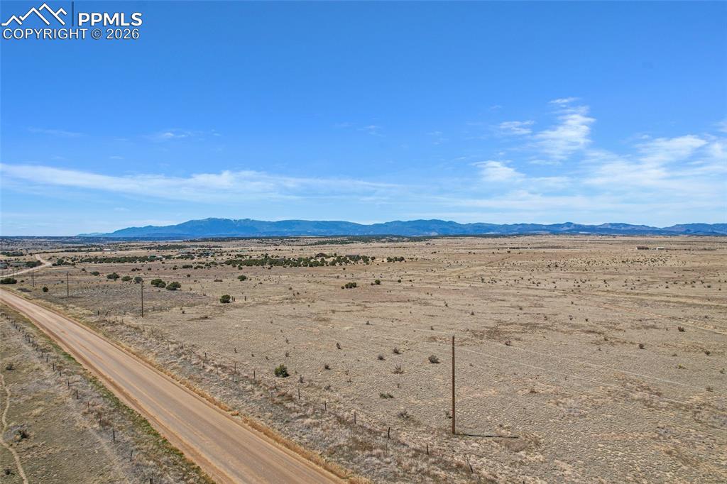 Image 11 of 13: Little Burnt Mill Rd with Greenhorn Mnt. in the distance