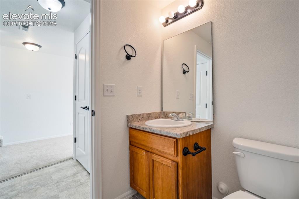 Image 17 of 39: Powder bath on the lower level. 