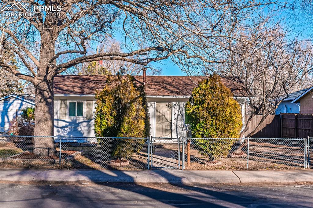 Caption: Front of Structure