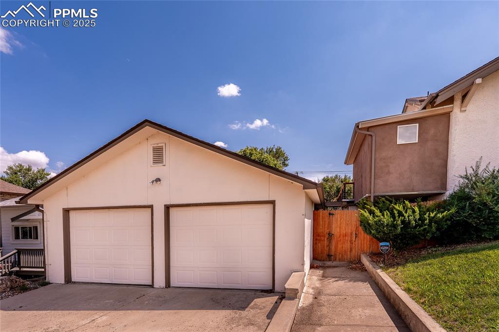 Image 41 of 49: View of detached garage