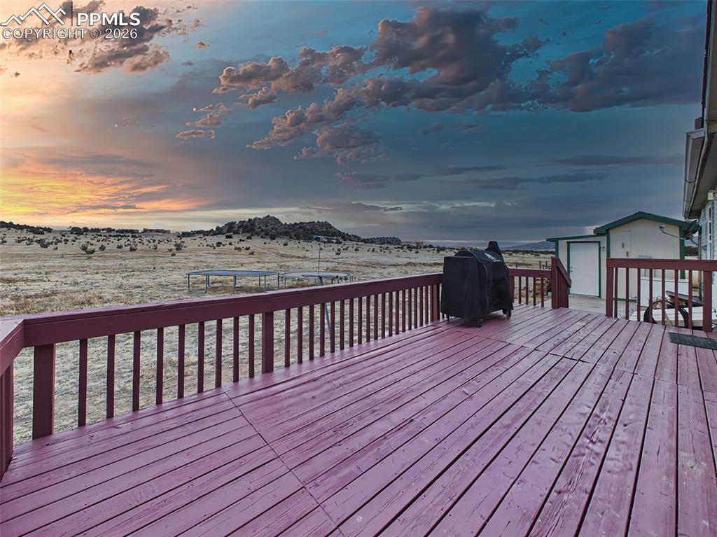 Image 36 of 50: Rear Deck – Outdoor Living Space – Spacious wood deck provides the perfect 