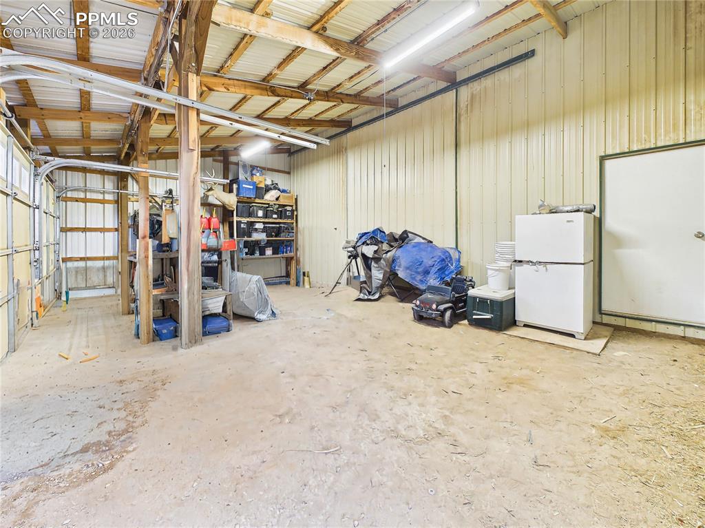 Image 42 of 50: Garage Interior – Storage Area – Additional interior section offers space f