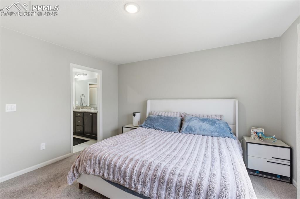 Image 15 of 38: Upstairs is carpeted except for bathroom & laundry