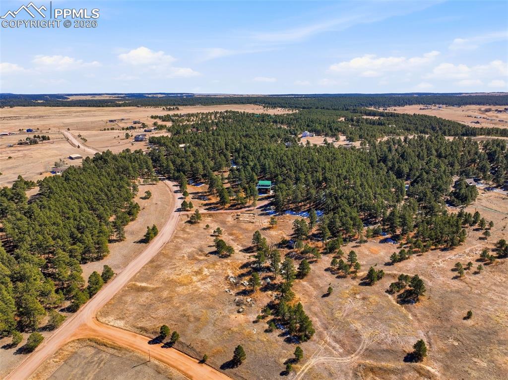 Image 45 of 47: View from above of property