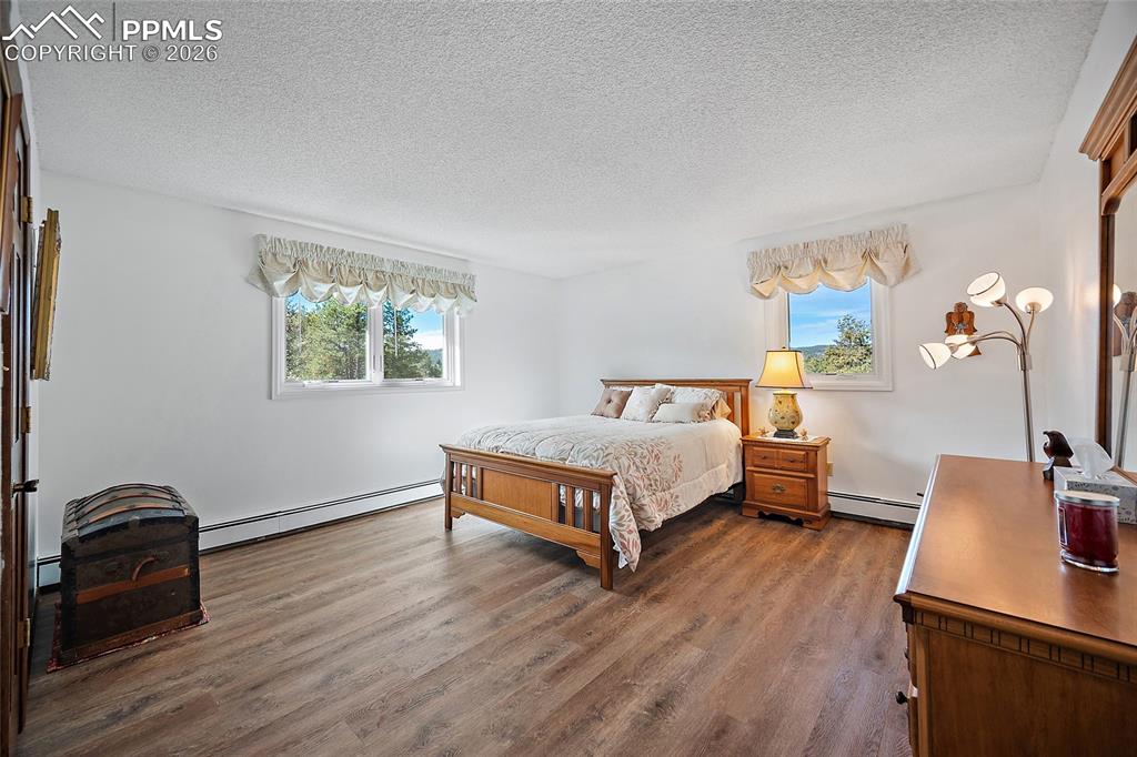Image 28 of 49: Large spacious bedroom with walk in closet.