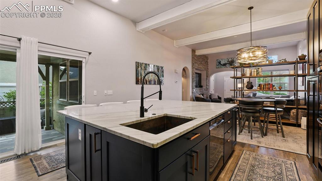 Image 12 of 50: Gourmet Island Kitchen.