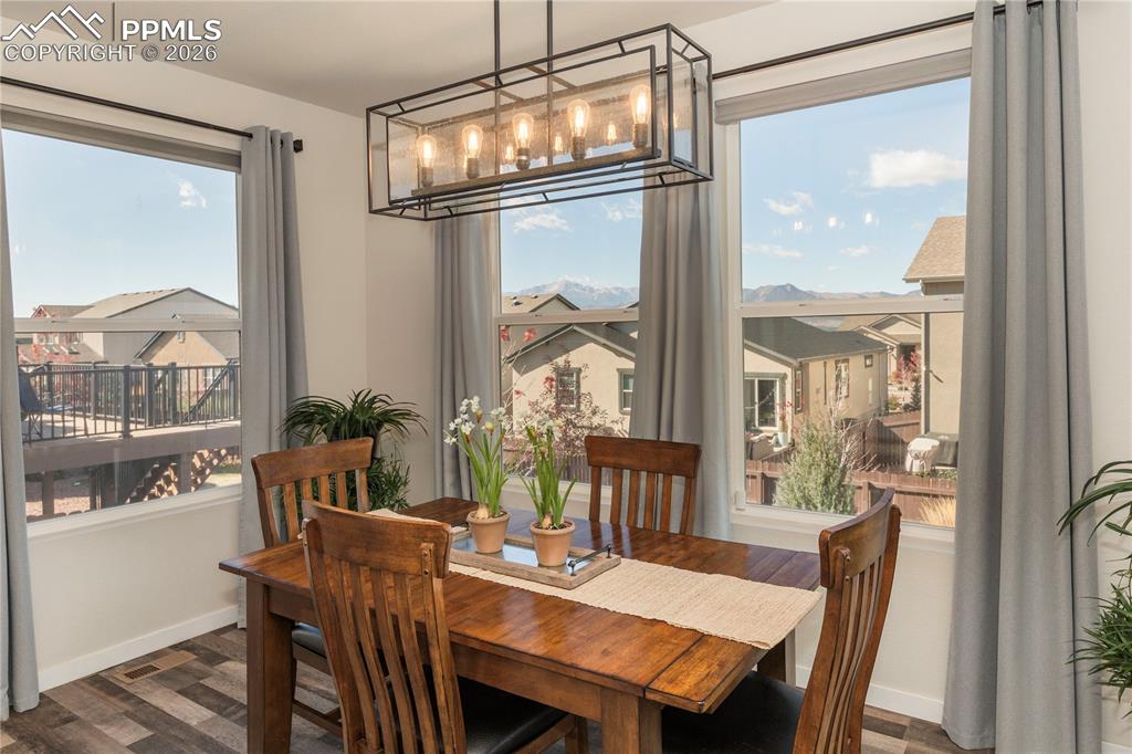 Image 15 of 50: Pikes Peak and the Front Range from the dining and living room windows.