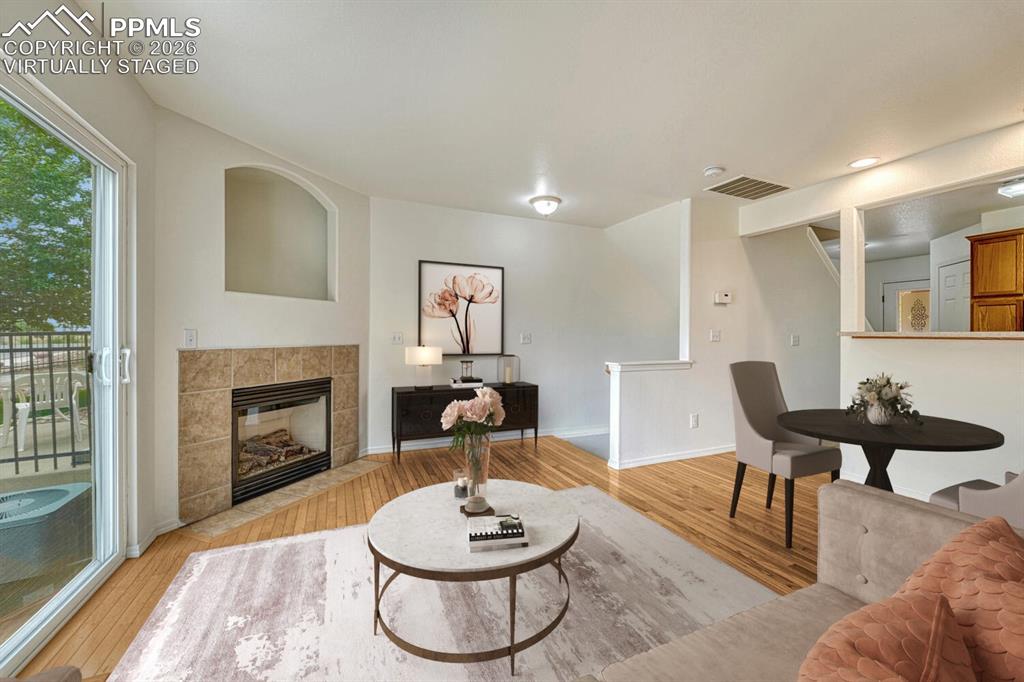 Image 6 of 50: Living room virtually staged