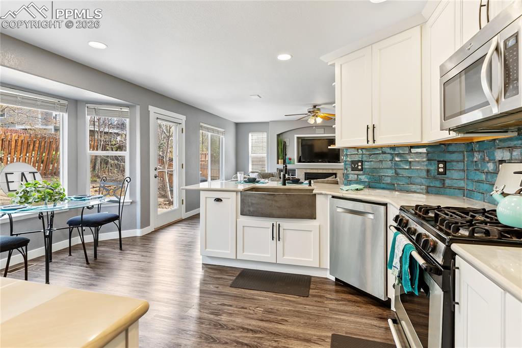 Image 4 of 38: Kitchen includes a kitchen eating nook