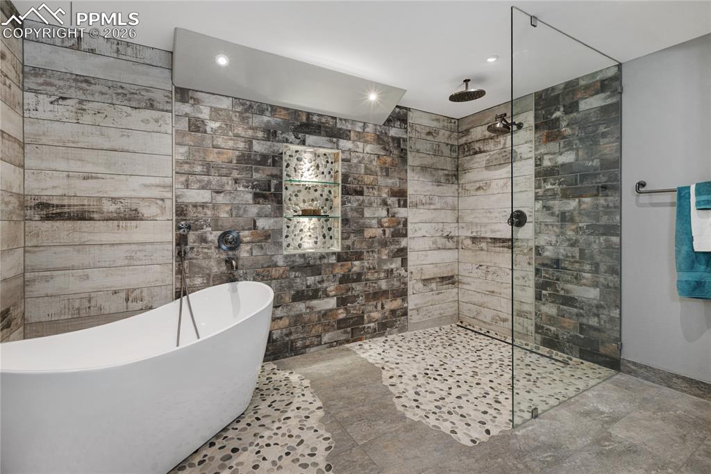 Image 6 of 38: 2nd ensuite spa like bathroom in basement