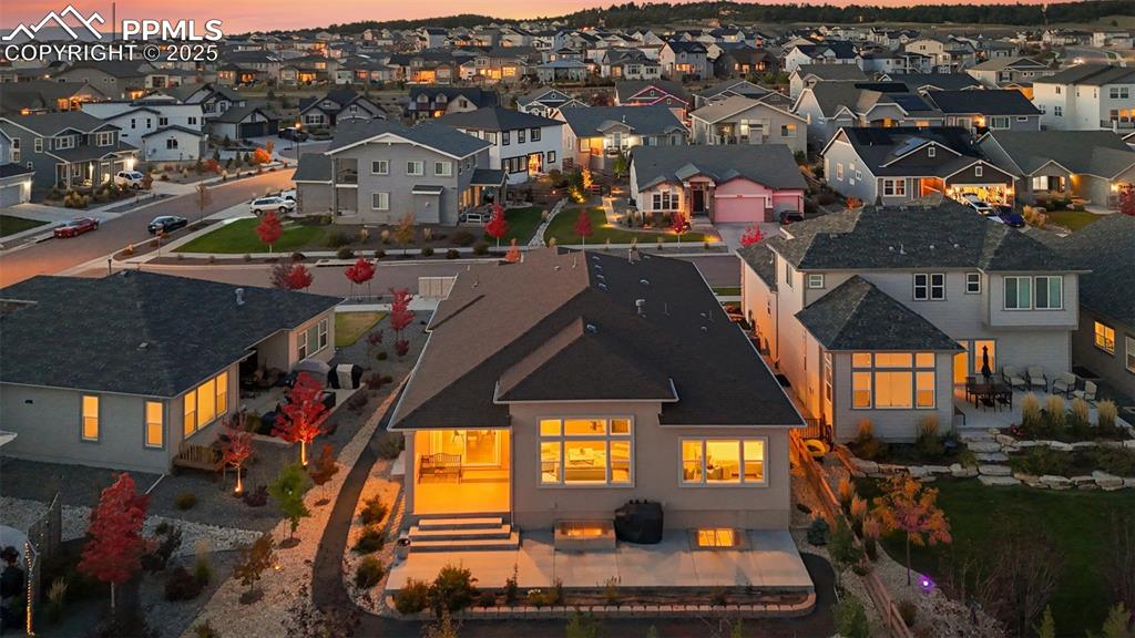 Image 4 of 49: Aerial perspective of suburban area