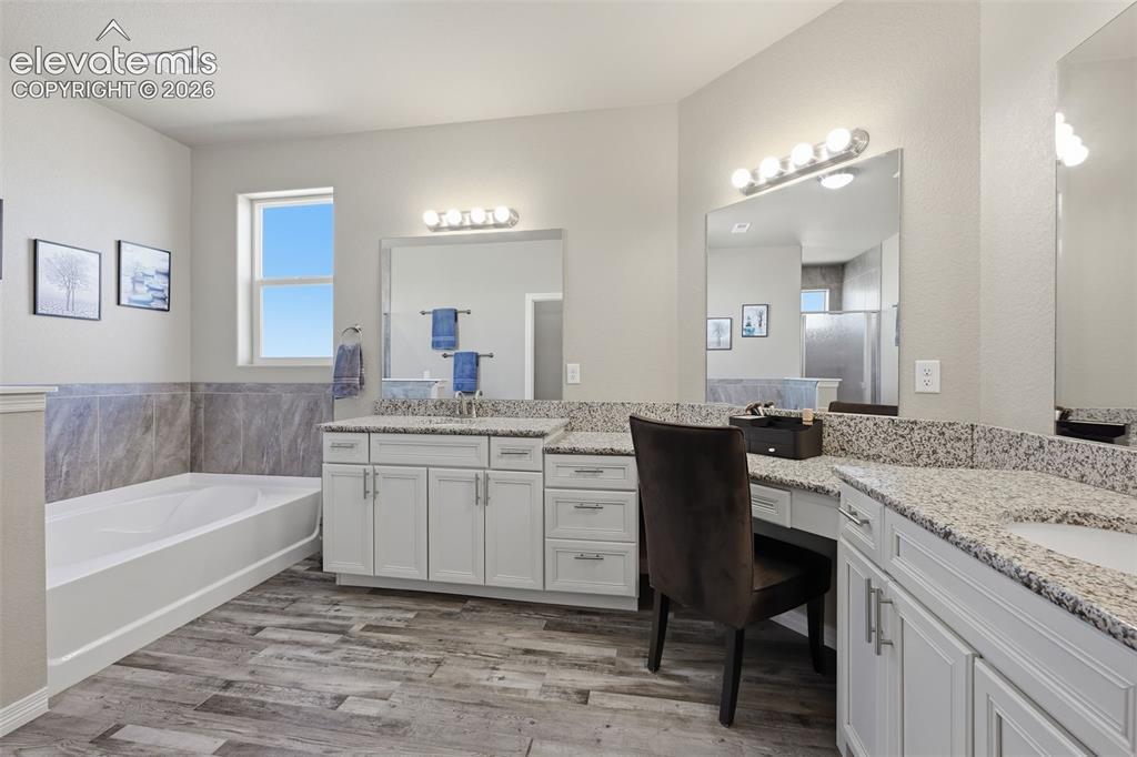 Image 15 of 43: Spa-Inspired Primary Bath