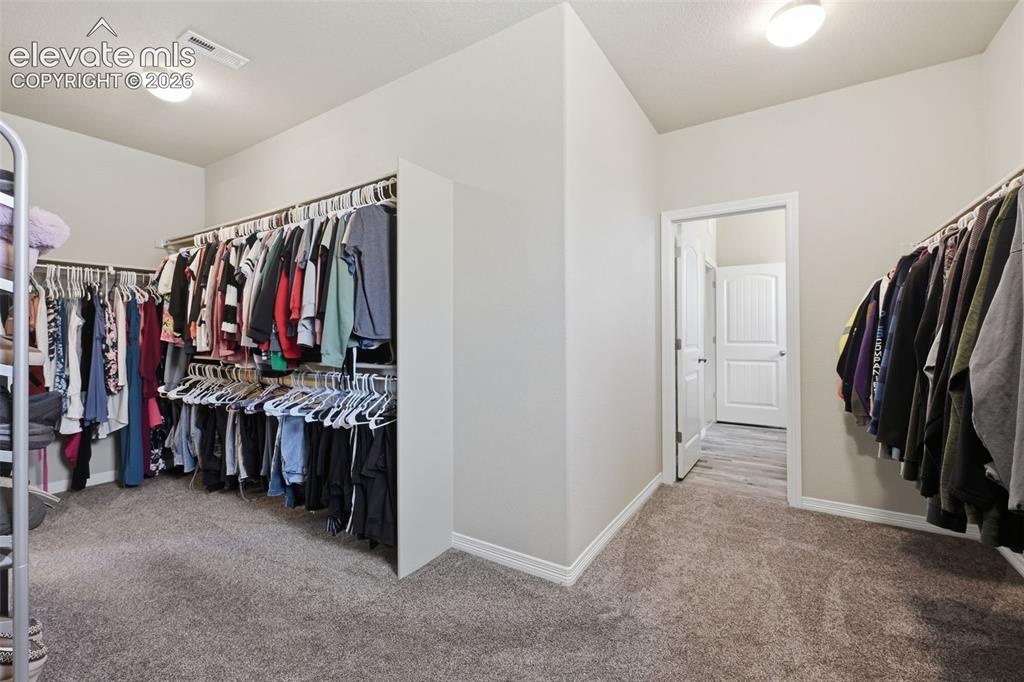 Image 17 of 43: Expansive Primary Walk-In Closet