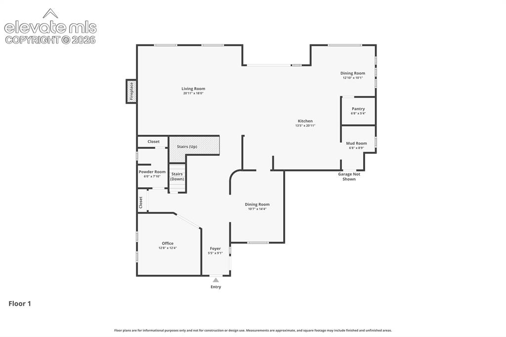 Image 33 of 43: Main Level Floor Plan